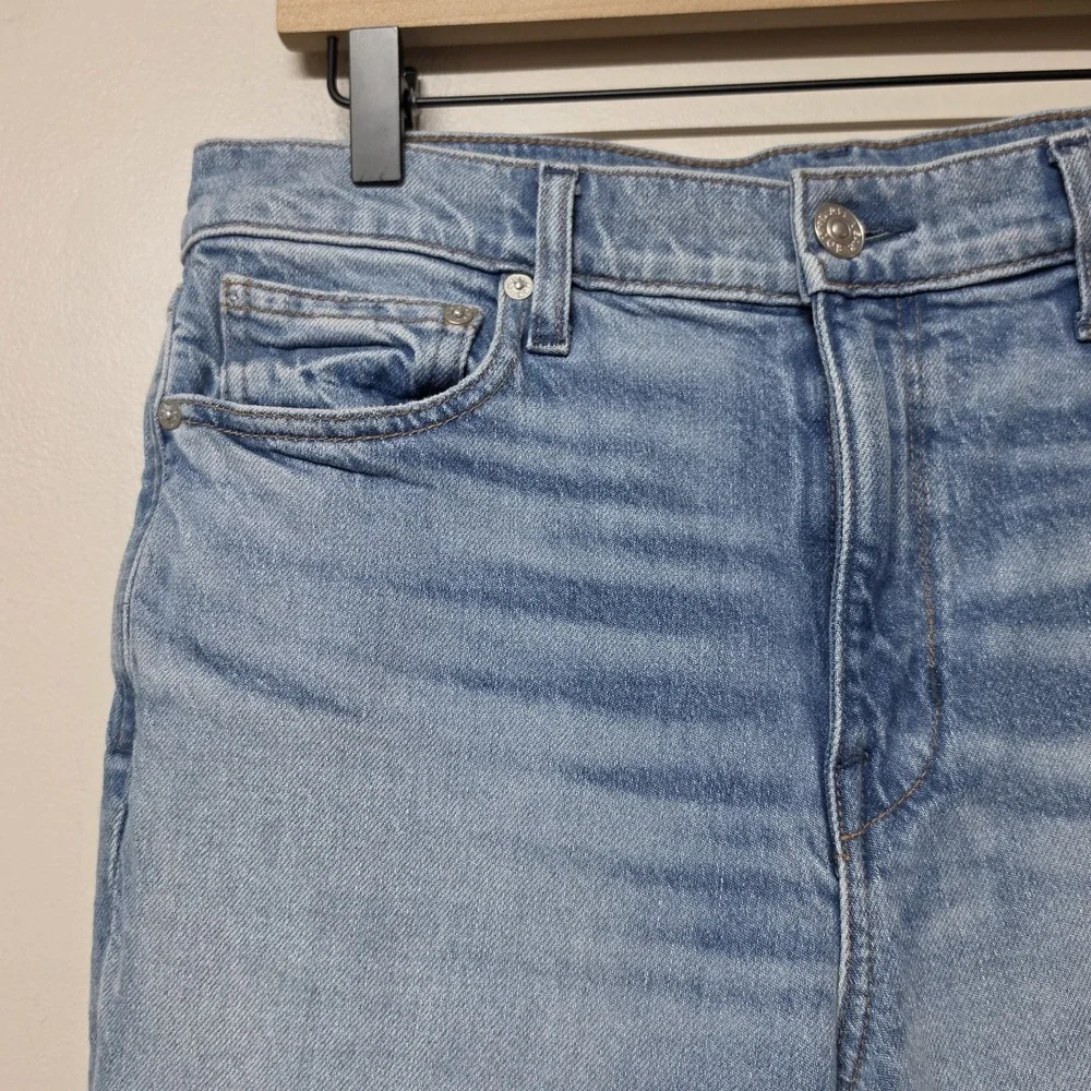AYR The Roadie Wide Leg Jeans Light Wash Blue High Rise Denim Size 29 Womens